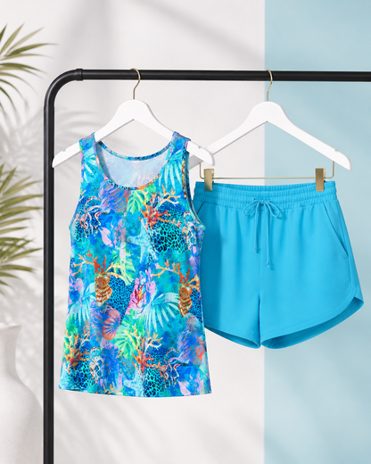 Tatty | Elegante Tankini con efecto vientre plano de Mujer