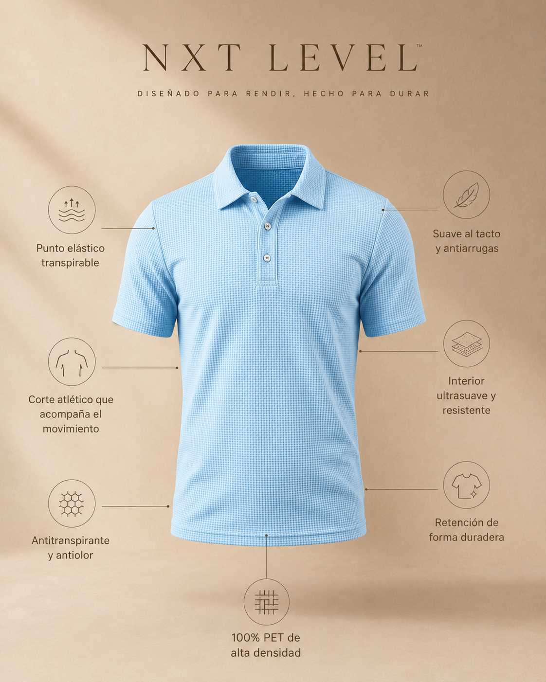 Apolo - Polo ultracómodo para Hombre