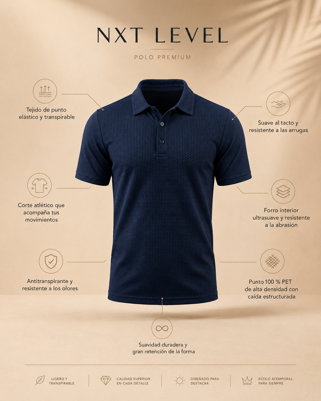 Apolo - Polo ultracómodo para Hombre