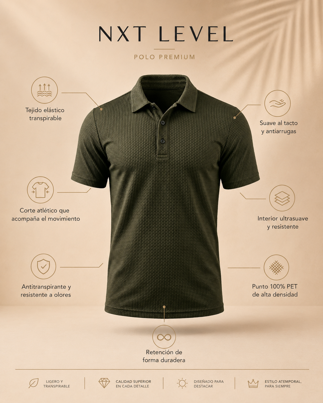 Apolo - Polo ultracómodo para Hombre
