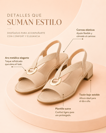 Sara | Sandalias con sujeción, ajustadas y elegantes de Mujer